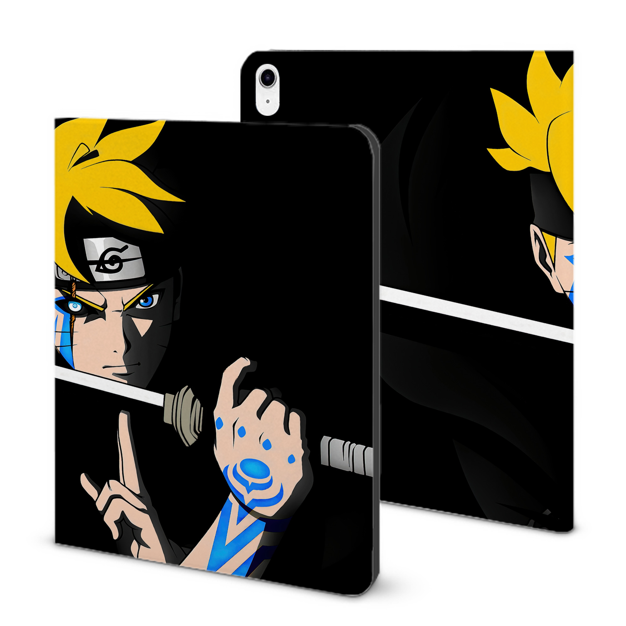 （画像用） NARUTO -ナルト- NARUTO -ナルト- 疾風伝 IPad ケース ブック型 PUレザー TPU 耐衝撃 軽量 薄型 ペン収納なし 全面保護 IPad 各モデル対応
